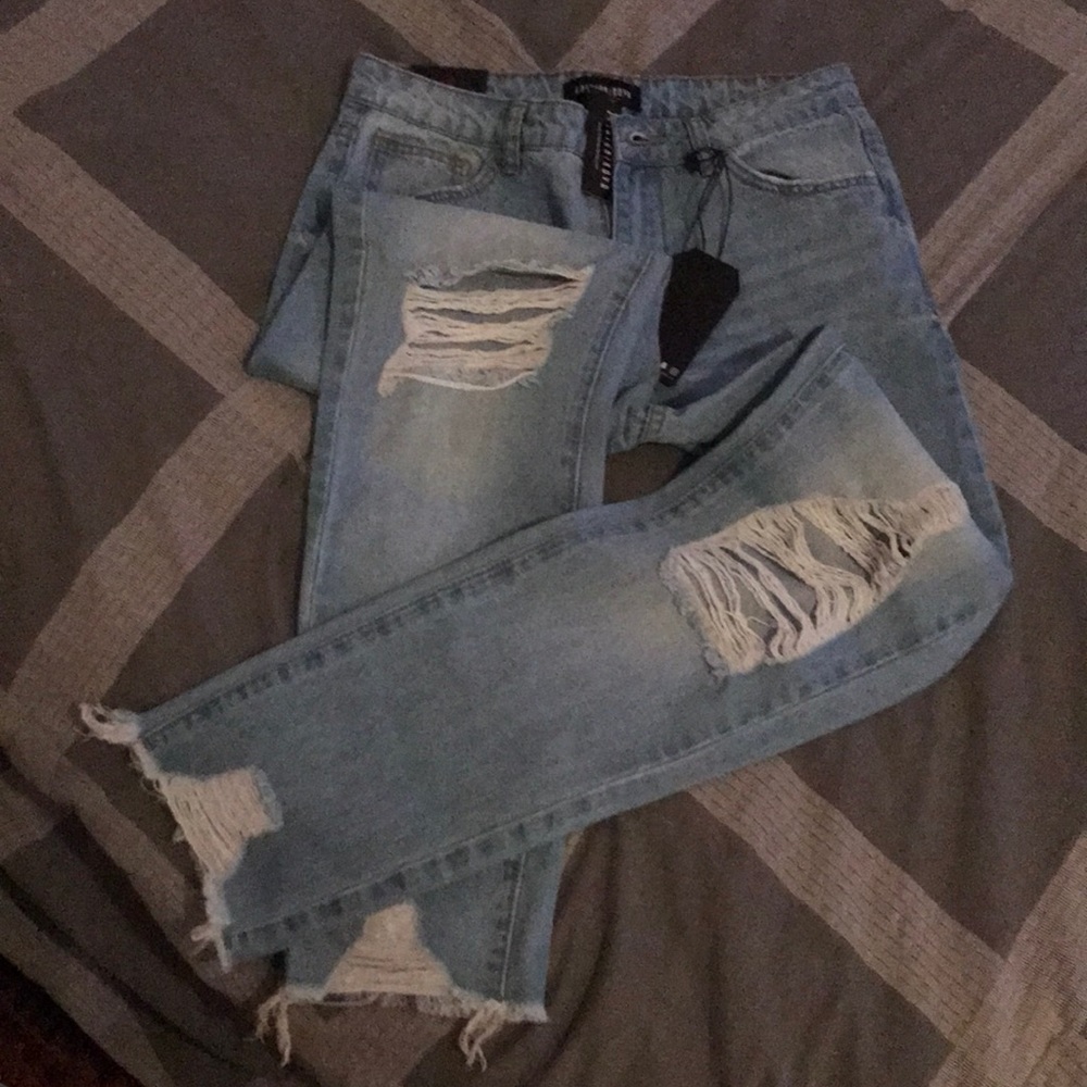 Light wash jeans